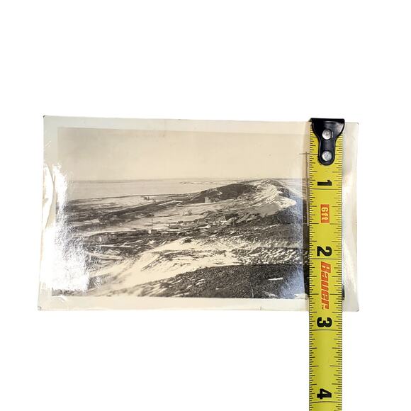 Vtg Beautiful Mountain View Fort Peck Slide Orig Monochrome Photo Found Snapshot - Picture 3 of 4